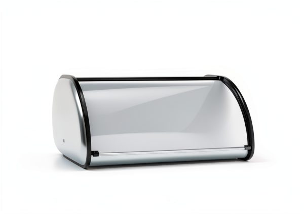 Stainless Steel Bread Box by HOME IT – 16.5×10×8 inch Flip Top-4