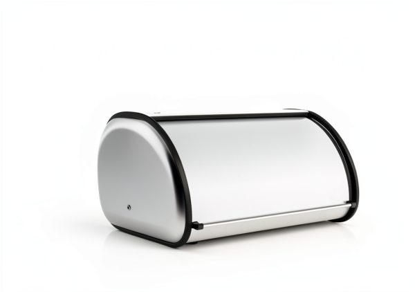 Stainless Steel Bread Box by HOME IT – 16.5×10×8 inch Flip Top-3