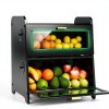 SNTD Bread Box - Kitchen Countertop Bread Storage Container with Bamboo Cutting Board, Adjustable Vent Hole Dials, Black-5