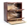 Bread Box MEEPO Large 100% Bamboo Double Layer with Cutting Board-5