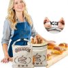Beeswax Bread Bag Large Sourdough Storage FONDFRAMORY Beige 2 Pack-3