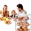 Pastry Display Case Bread Box 4 Layer Adjustable Capacity by MEI NIAN-2