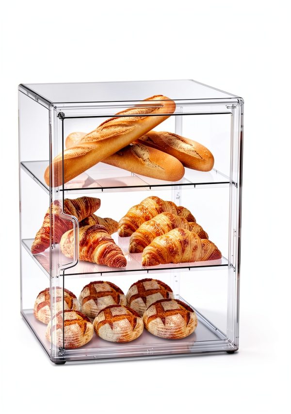 Pastry Display Case Bread Box 4 Layer Adjustable Capacity by MEI NIAN-4