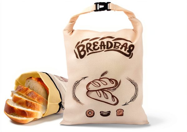 Beeswax Bread Bag Large Sourdough Storage FONDFRAMORY Beige 2 Pack-0