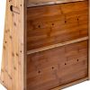 Extra Large Bamboo Bread Box Gennua Kitchen Dual Layer Storage-8