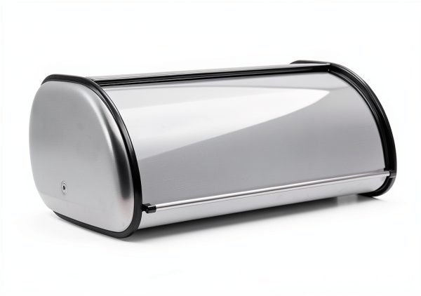 Stainless Steel Bread Box Oggi Extra Large Roll Top with Stainless Lid-4