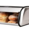 Stainless Steel Bread Box Oggi Extra Large Roll Top with Stainless Lid-5