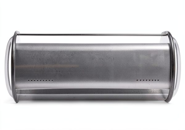 Stainless Steel Bread Box Oggi Extra Large Roll Top with Stainless Lid-2
