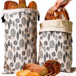 OHIYO Reusable Beeswax Bread Bags for Freezer & Refrigerator, 17"×13" Natural Beeswax-Lined Cotton Storage Bags Airtight Freshness Keeper for Homemade, Bakery Essentials (2 Pack)-0