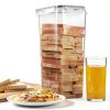 Tiawudi 2 Pack Bread Box, Plastic Bread Container, Bread Storage for Kitchen Counter, Bread Keeper with Airtight Lid, Tall Bread Saver, Sandwich Bread Holder, 5.6 Qt / 5.3L Each-5