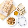 Tiawudi 2 Pack Bread Box, Plastic Bread Container, Bread Storage for Kitchen Counter, Bread Keeper with Airtight Lid, Tall Bread Saver, Sandwich Bread Holder, 5.6 Qt / 5.3L Each-6