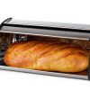 Stainless Steel Bread Box Oggi Extra Large Roll Top with Stainless Lid-3